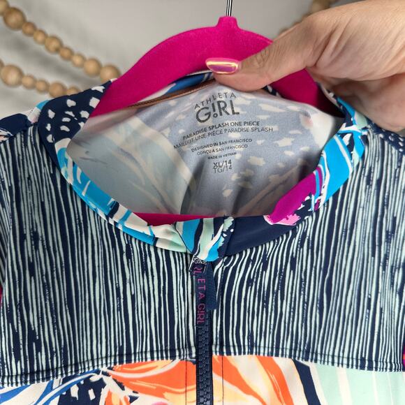 Athleta One piece Zip Swimsuit Rashguard - Picture 6 of 6